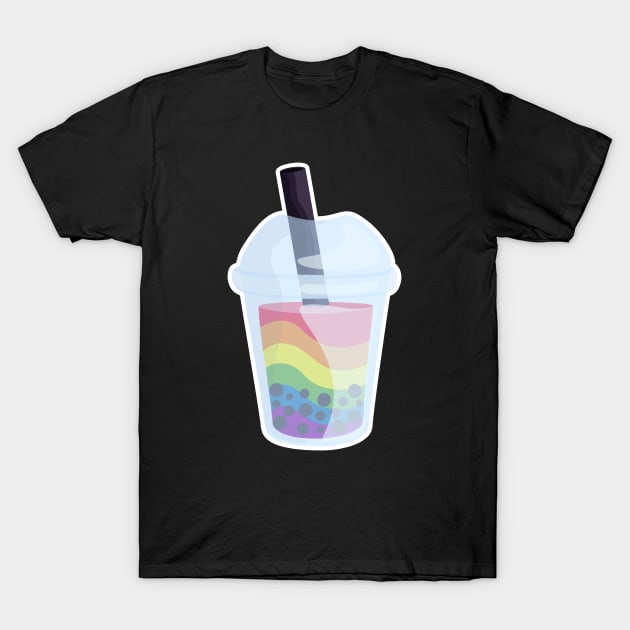 LGBTQ Kawaii Bubble Tea T-Shirt by fyreriot